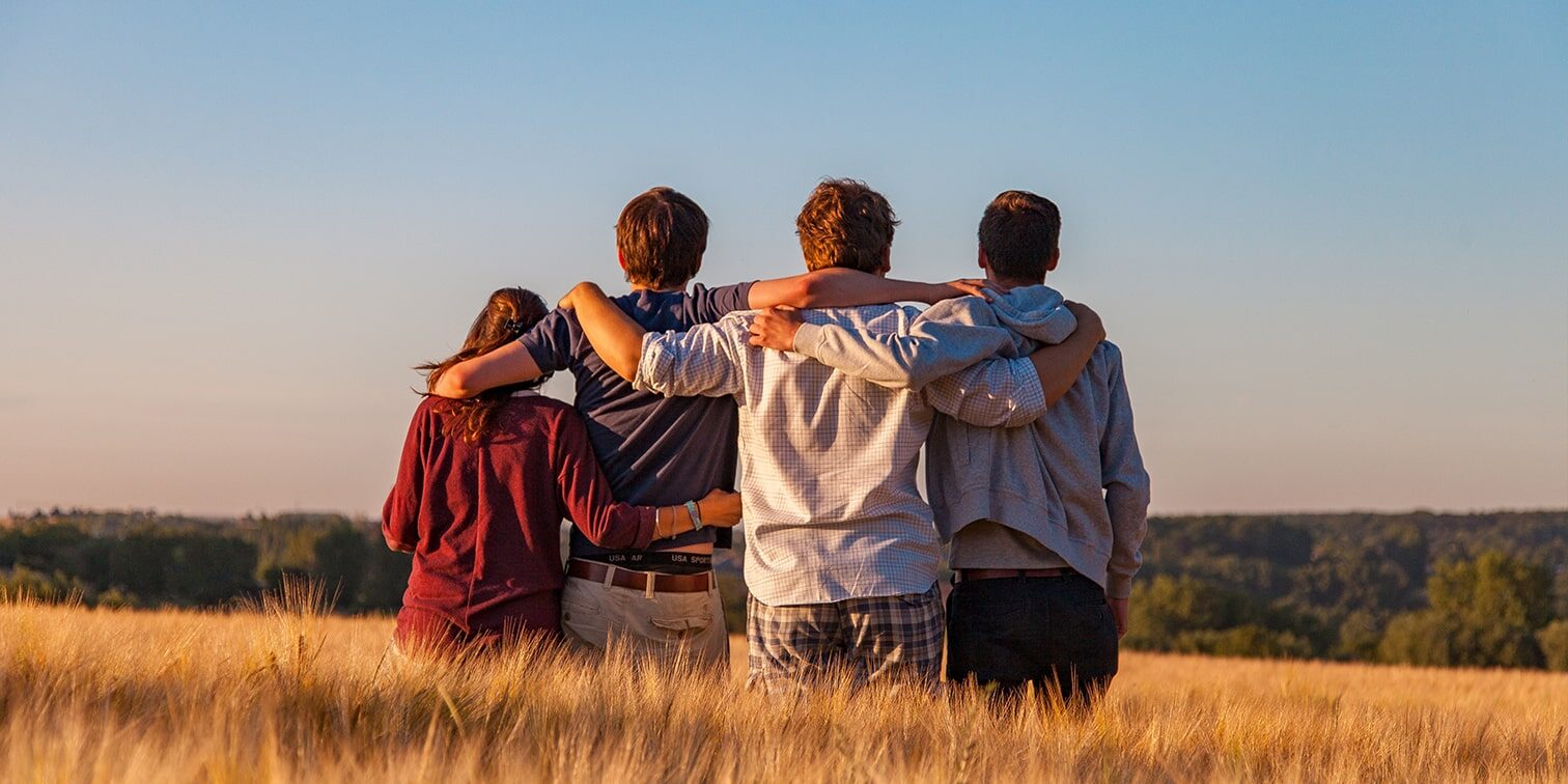 Children of the deceased contemplating a wrongful death lawsuit in an open field