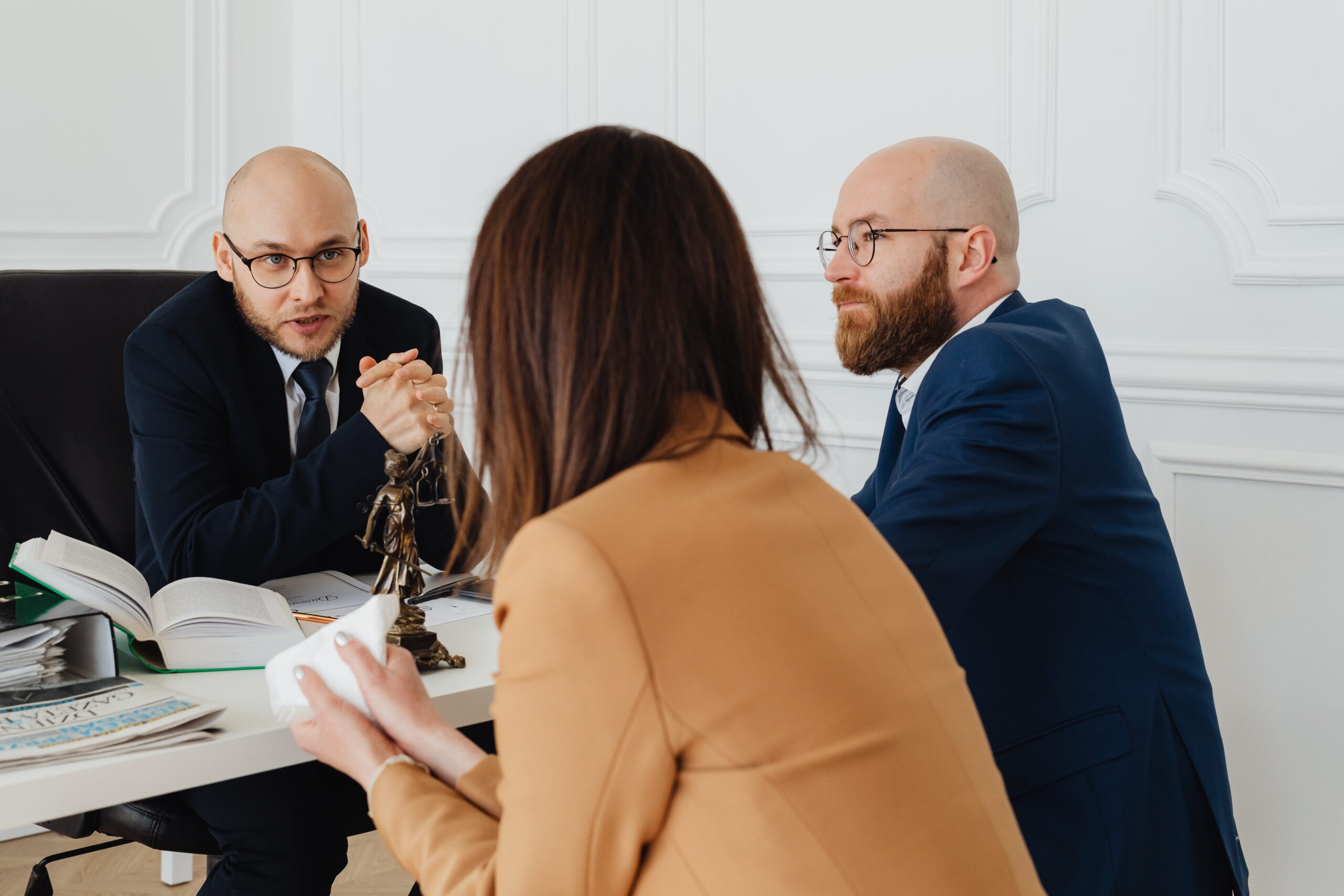 lawyer and clients