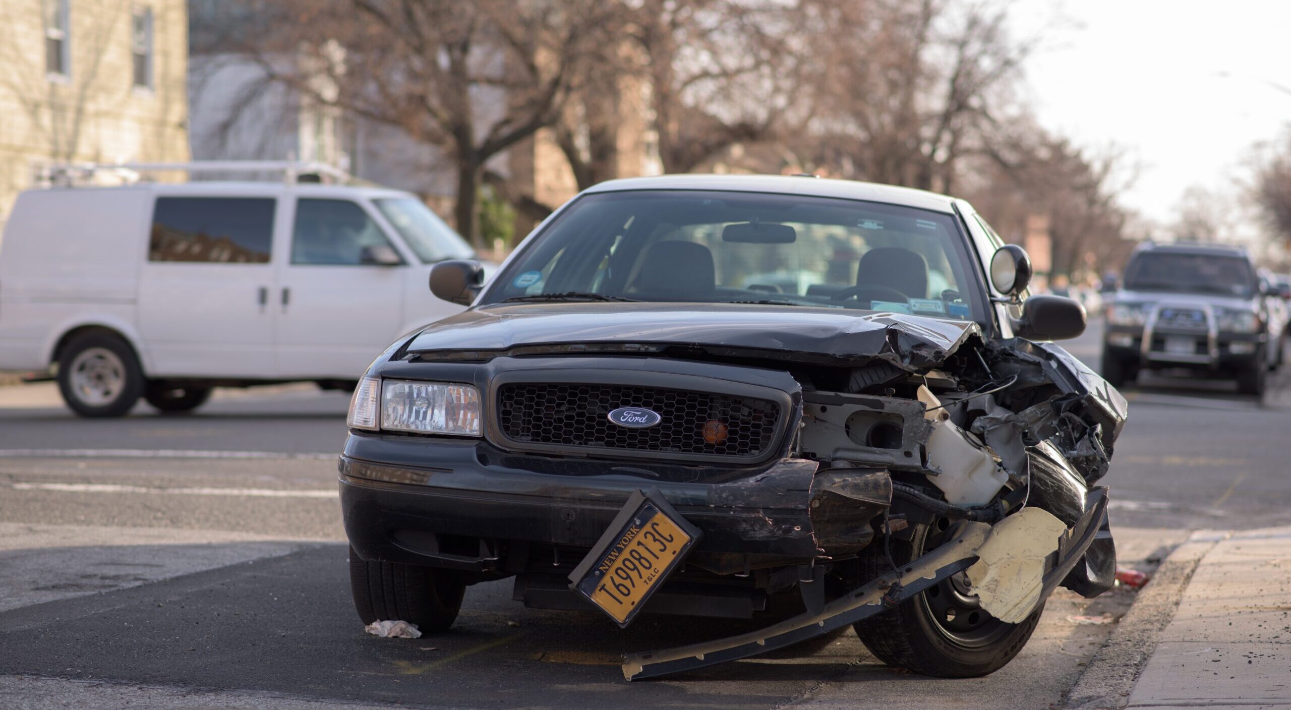 A car involved in accident