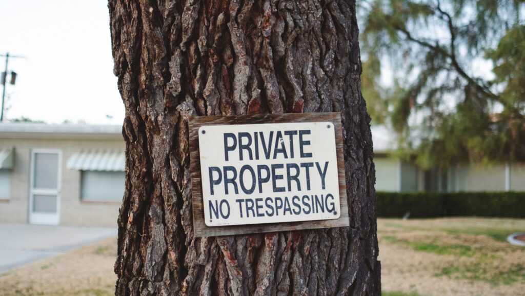 trespasser law california